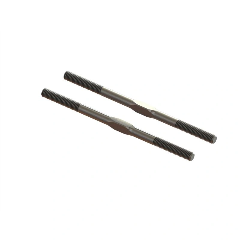 Kraton EXB Upgrade: Shiny Silver Steel Turnbuckles (Pair) - Dominate the Track